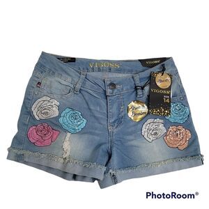VIGOSS Chelsea Stretch Denim Shorts SIZE 14